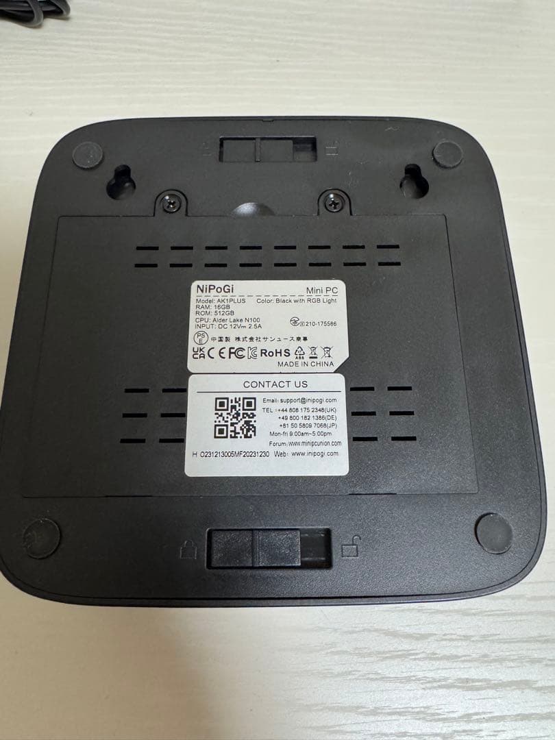 NIPOGI ミニPC キーボード/マウス/マウスパッド　セット