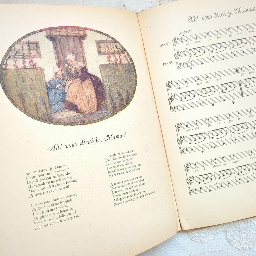 稀少1923アンティーク楽譜 絵本 洋書古書 児童書 ヴィクトリアン ヴンテージ
