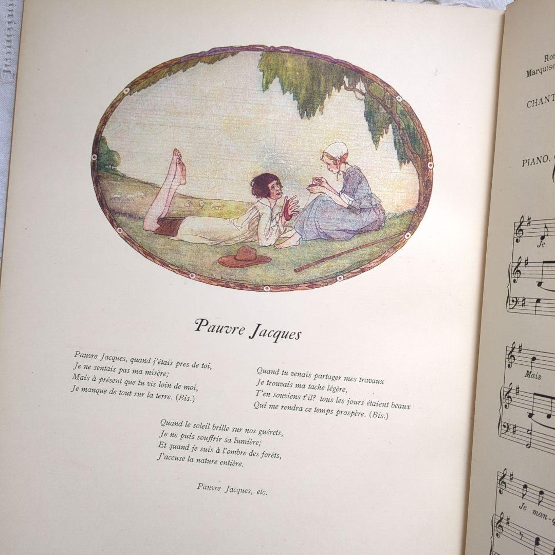 稀少1923アンティーク楽譜 絵本 洋書古書 児童書 ヴィクトリアン ヴンテージ