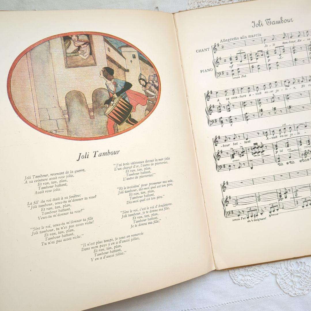 稀少1923アンティーク楽譜 絵本 洋書古書 児童書 ヴィクトリアン ヴンテージ