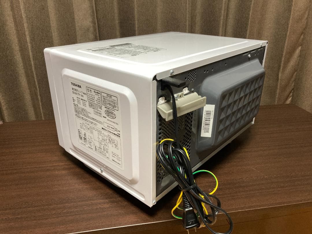 東芝 単機能レンジ ER-M17Y ホワイト 17Lフラット ヘルツフリー