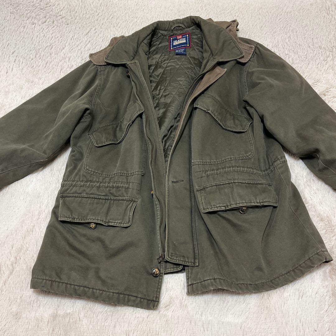 GAP CLASSIC ミリタリージャケット オリーブグリーン