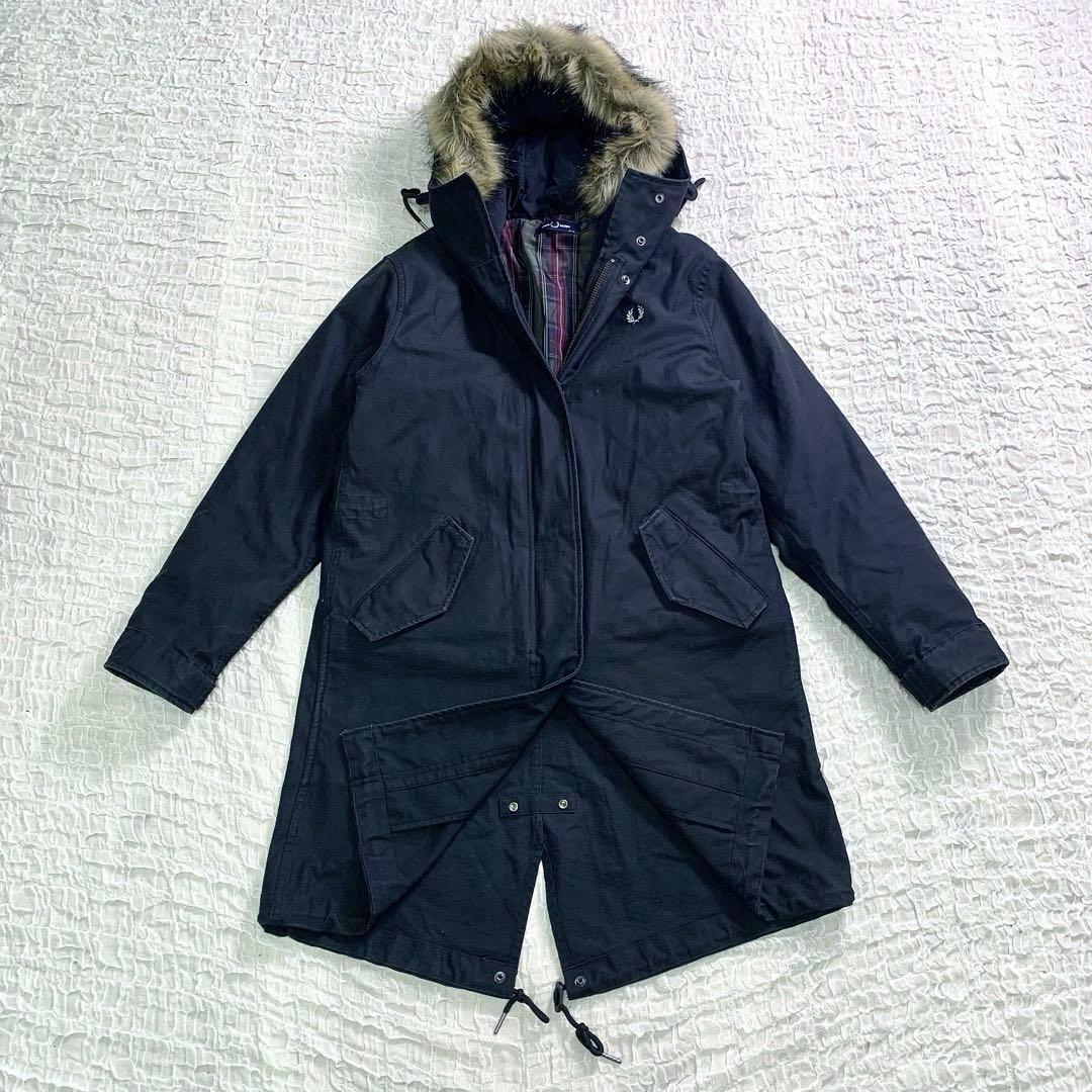 FREDPERRY ロング　モッズコート フィッシュテール 中綿ライナー付き