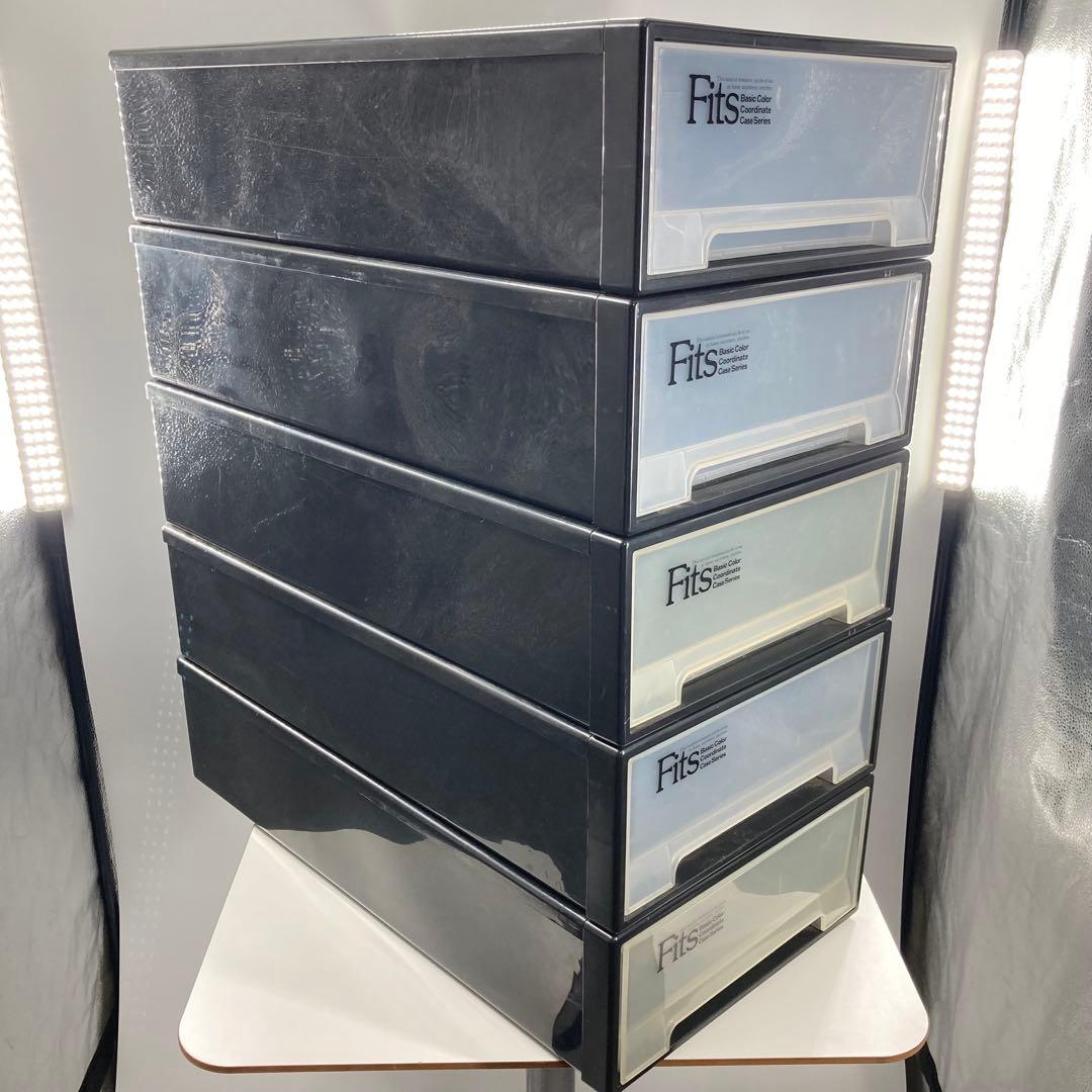 天馬 Fits フィッツケース 5個セット 幅39×奥行74×高18cm 収納