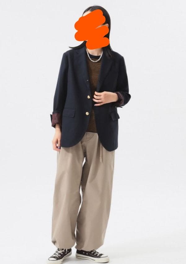 ©*️様 BEAMS BOYポリエステルウール3ボタンブレザー*ネイビー0サイズ