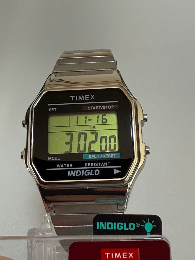 TIMEX クラシックデジタル T785879J シルバー新品