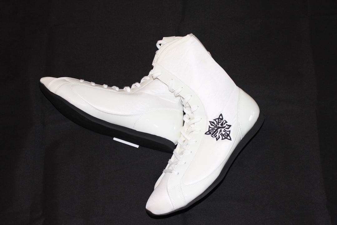 ボクシングシューズ ホワイト 高トップ