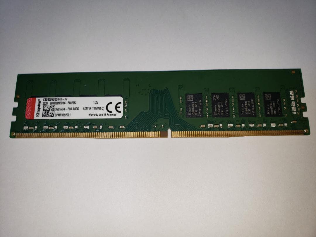 Kingston(SK Hynixチップ) DDR4　3200 16GB