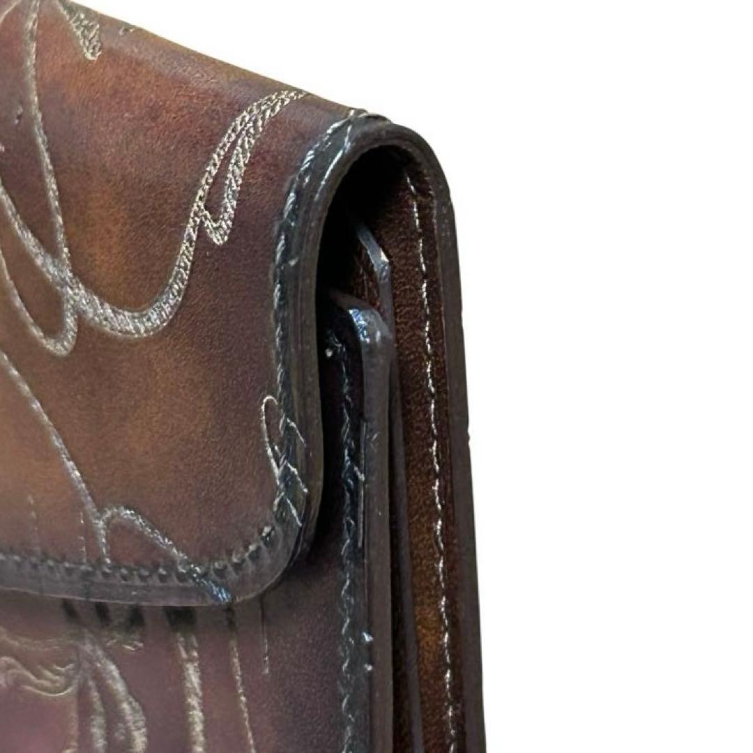 Berluti ベルルッティ　カリグラフィー　キーケース　キーホルダー　ブラウン