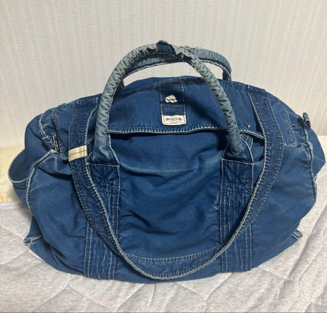 [スペシャル]初期 PORTER 吉田カバン デニムボストンバッグ 藍染