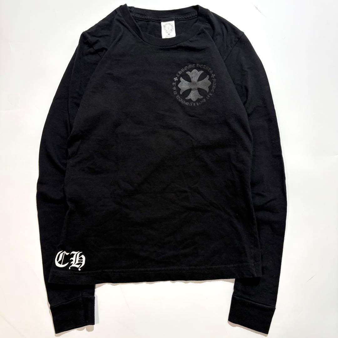 CHROME HEARTS ロンT サークルロゴ CHプラス ブラック XS