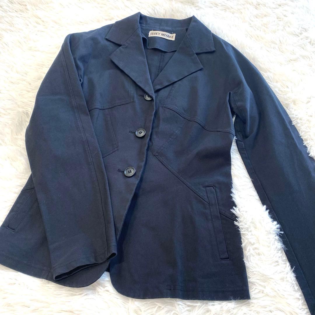 ISSEY MIYAKE ネイビー　テーラードジャケット サイズ2