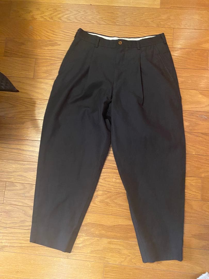 2021春夏コムデギャルソンオムプリュス大人気ワンタックエステルパンツ美品激安