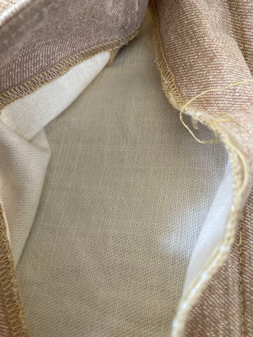 シャネル CHANEL デニムショーツ ハーフパンツ 38 ベージュ イタリア製