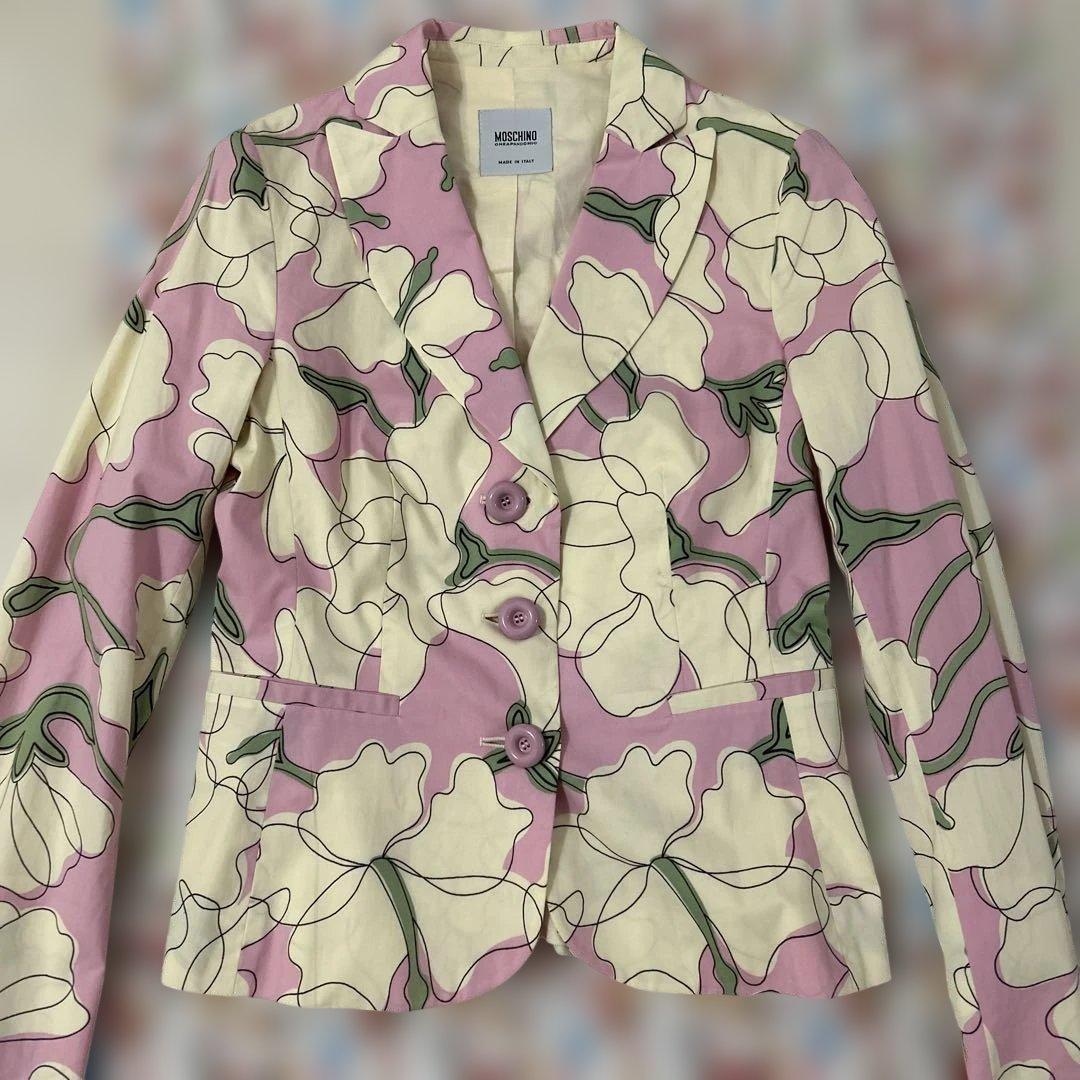 Moschino Cheap and Chic 花柄テーラードジャケット