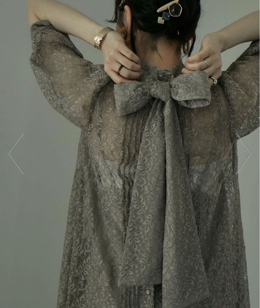 etoll バックリボンワンピース インナー付き