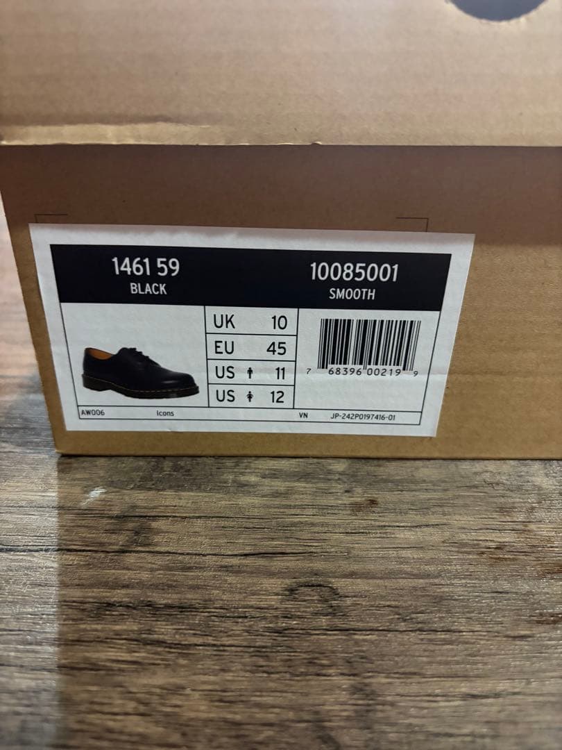 Dr. Martens ブラック 3ホールUK10（29cm）