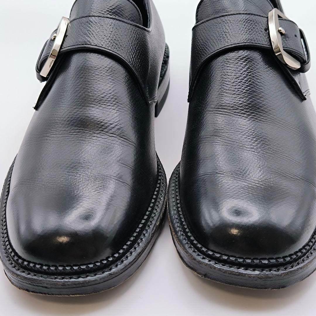 極美品 リーガル 25.5cm 2E ブラック 黒 モンクストラップ ブラック
