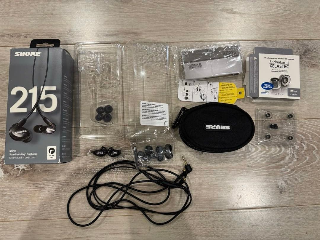 SHURE 有線イヤホンSE215-K-A AZLAおまけつき！