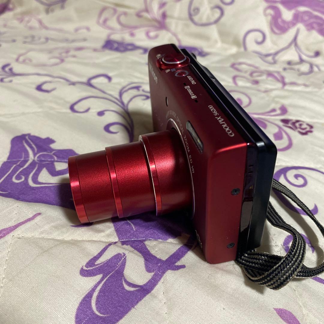 Nikon COOLPIX S6200 レッド♢説明書&充電アダプター付き