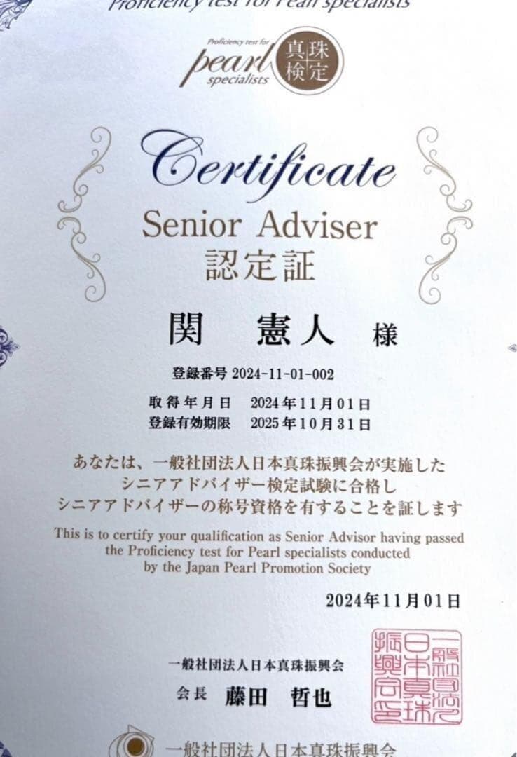 TASAKI 現行 黒蝶真珠 約8mm-11mm ネックレス Silver