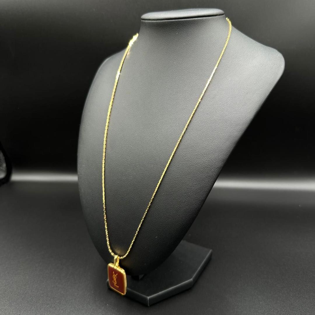 イヴサンローラン ネックレス ペンダント ゴールド ロゴ YSL r8121