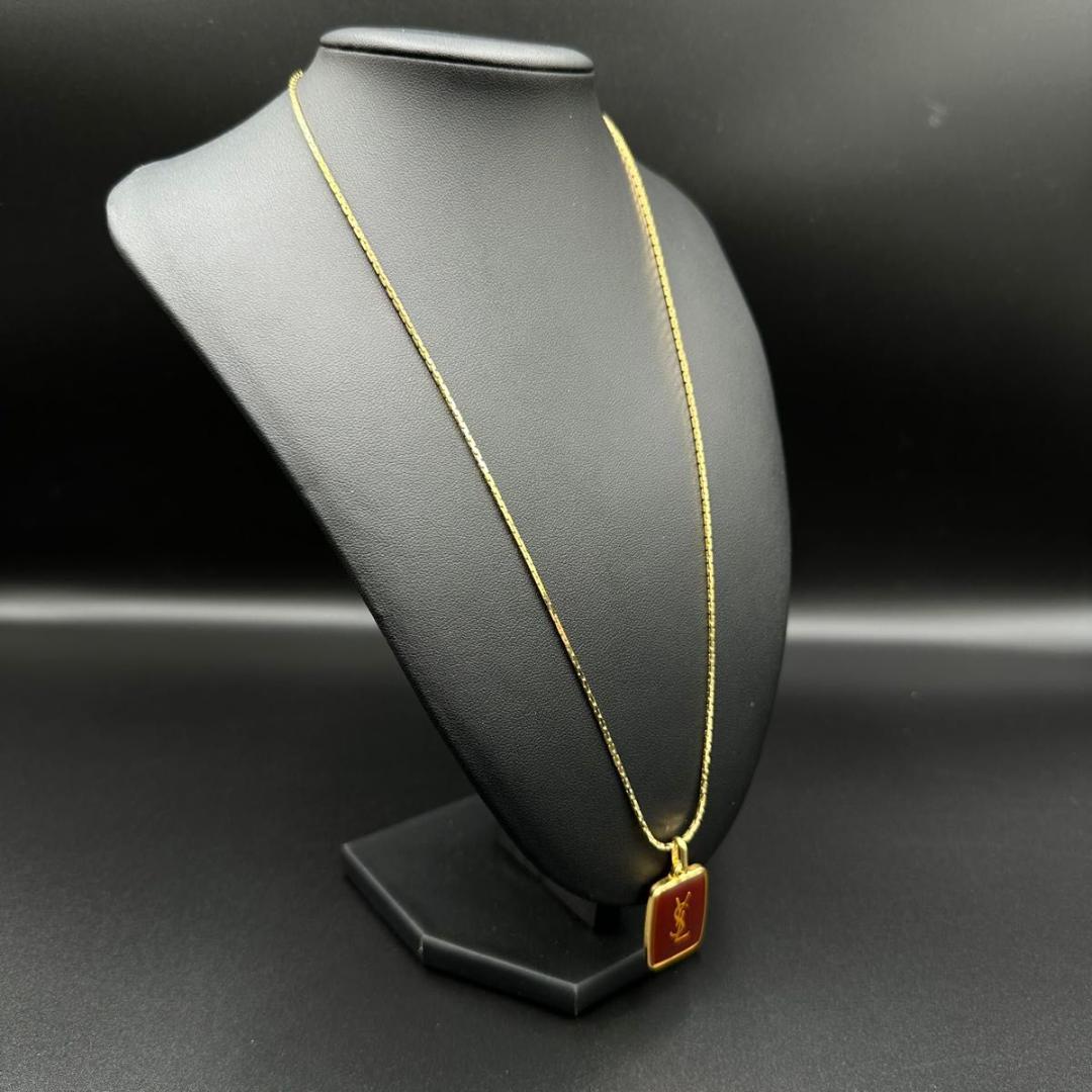イヴサンローラン ネックレス ペンダント ゴールド ロゴ YSL r8121