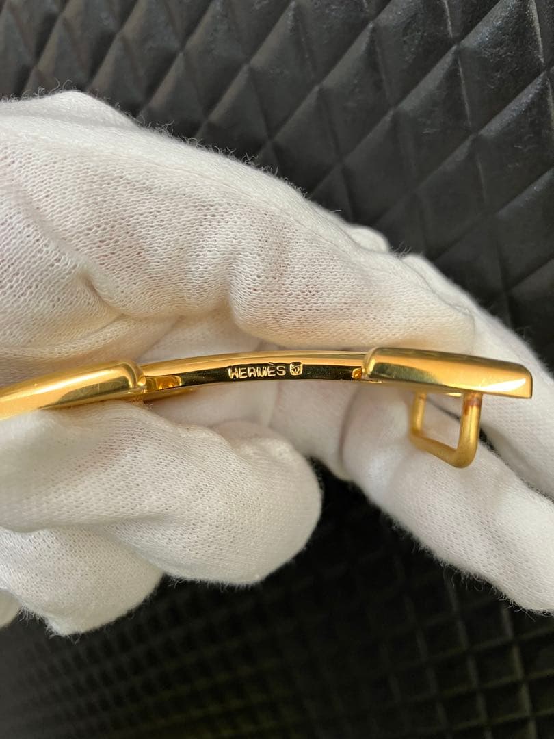 HERMES レザーベルト ゴールドバックル コンスタンスベルト エルメス 65