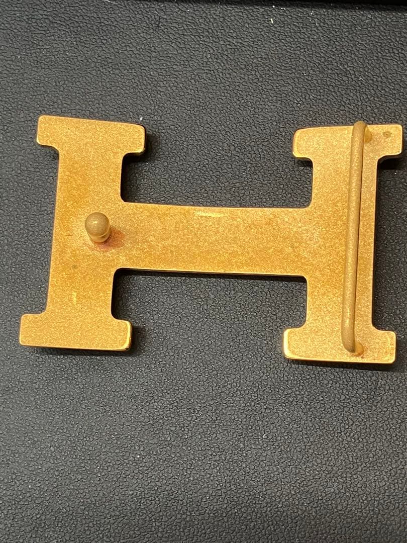 HERMES レザーベルト ゴールドバックル コンスタンスベルト エルメス 65