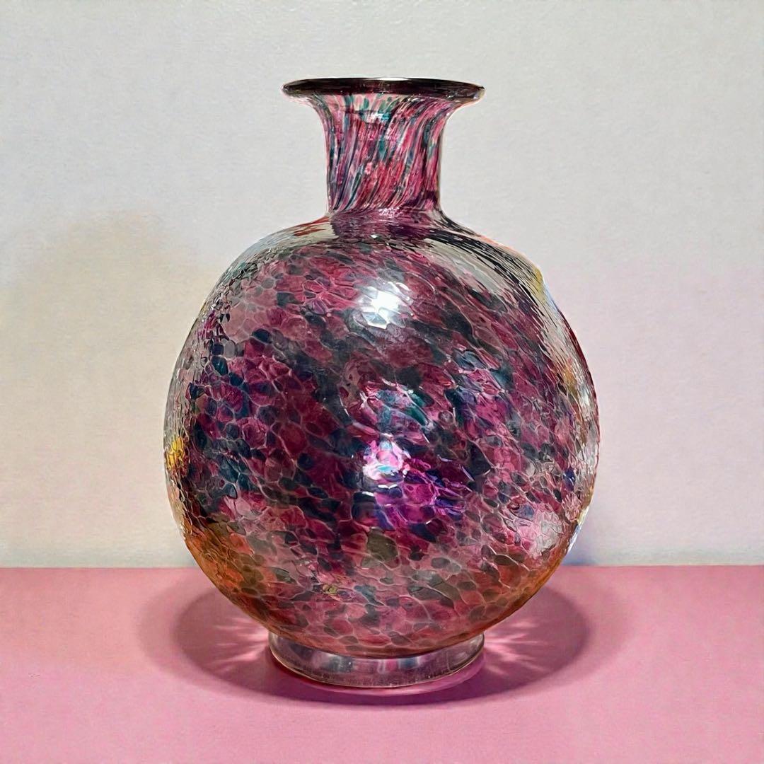 花瓶 ガラス製品 津軽びいどろ？