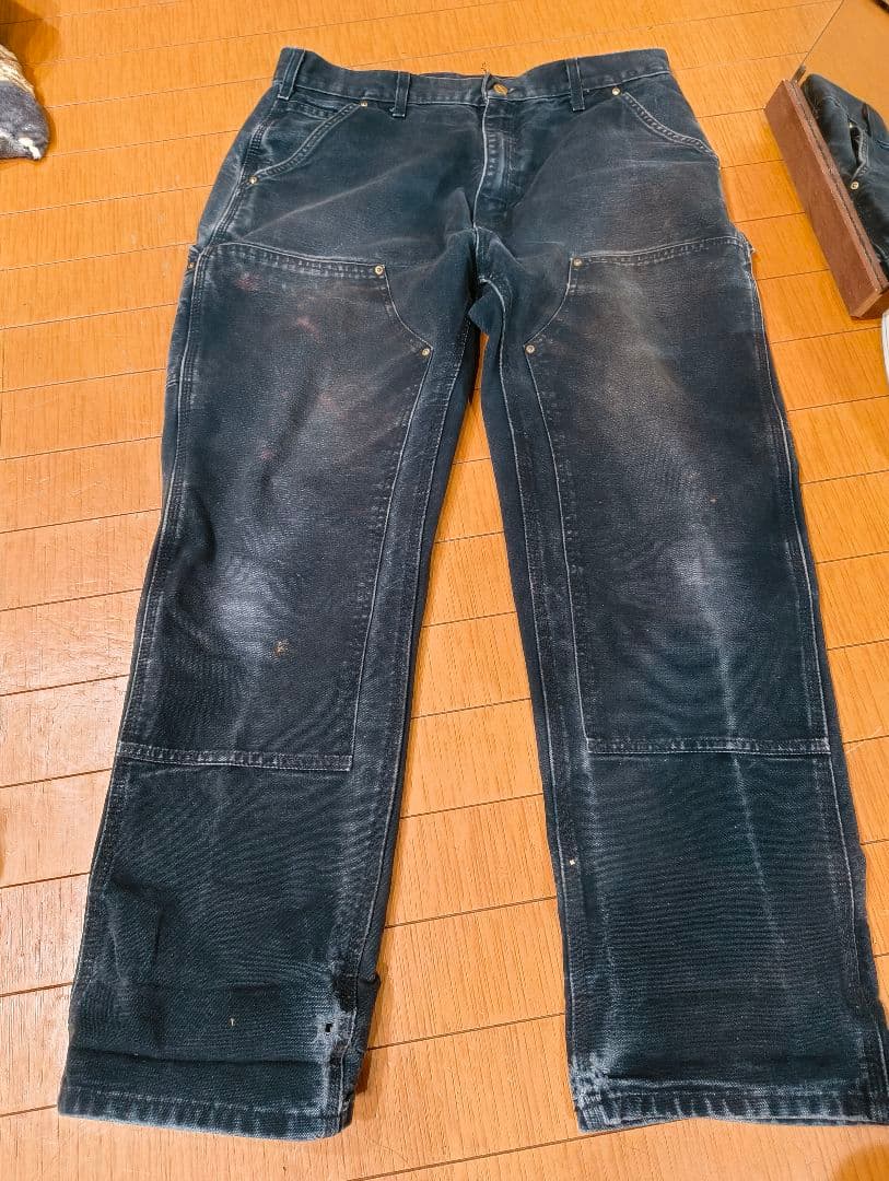 鬼フェード！Carhartt ワークパンツ ブラック　W34xL30