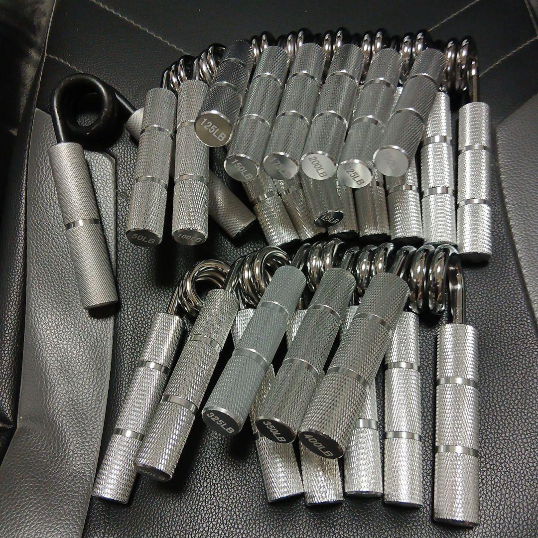 【お買い得】ハンドグリッパー13本+鉄の爪？レフトターン100kg