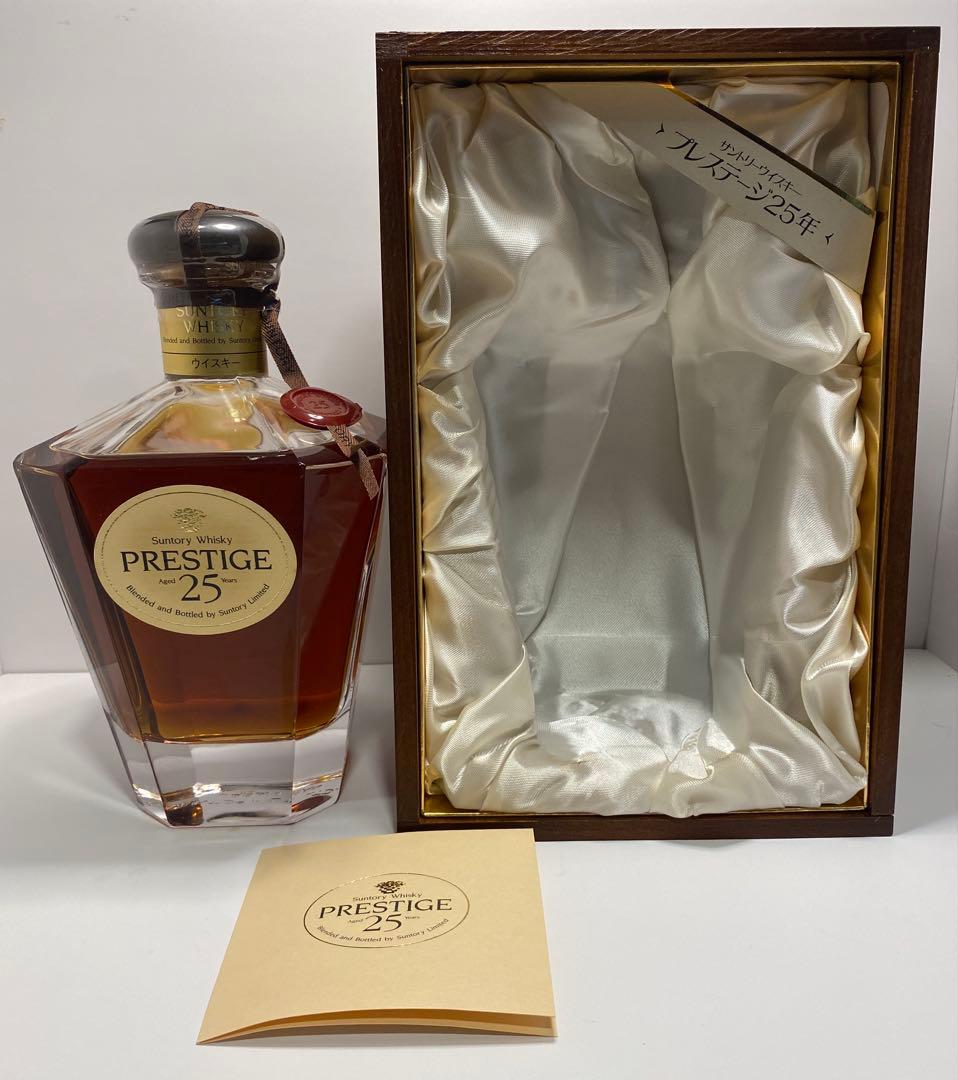 Suntory PRESTIGE 25Years ウイスキー 木箱入り（蓋無し）