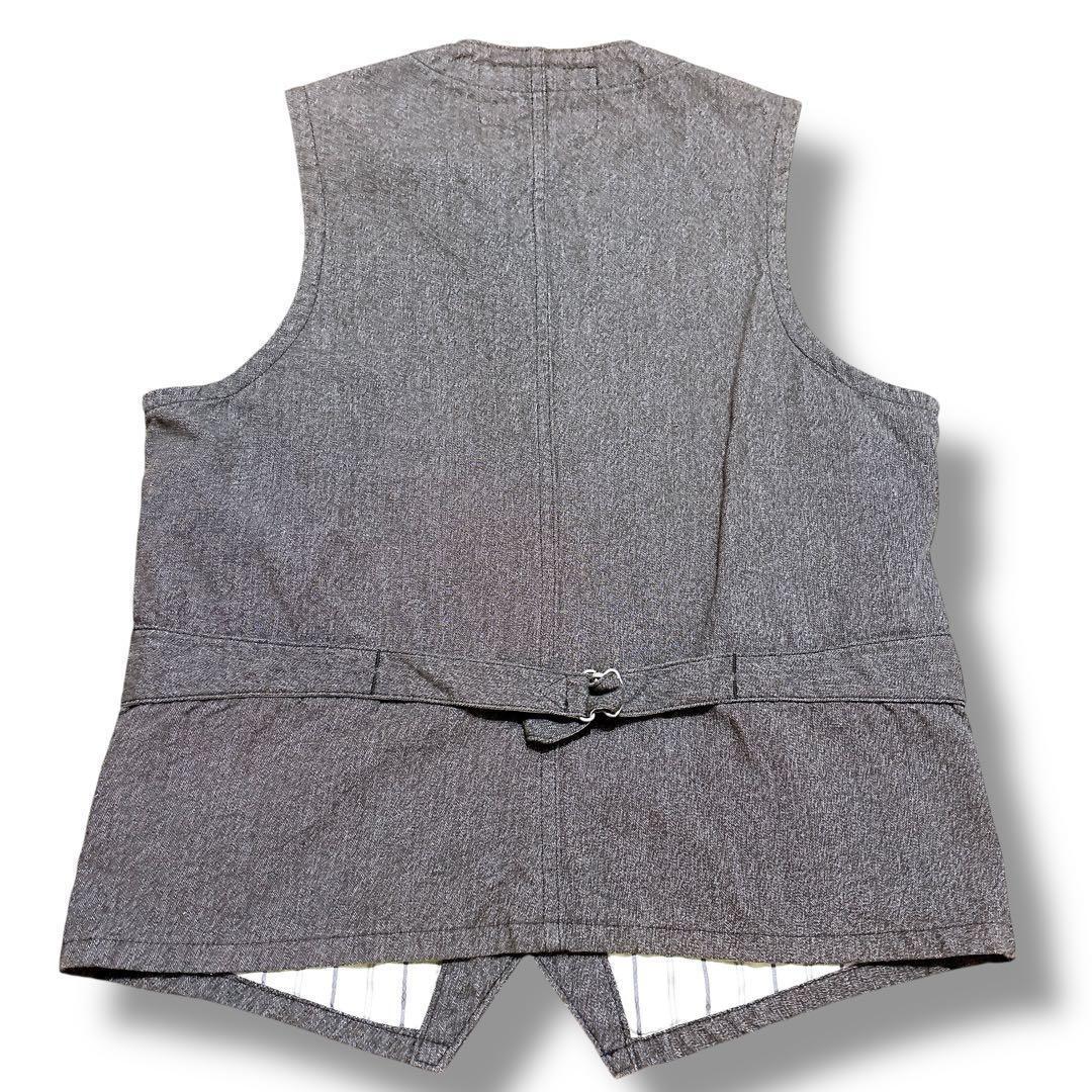 SUGAR CANE Lot441 ワーク ベスト グレー シンチバック w38