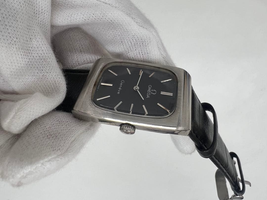 OMEGA Geneve アナログ時計 ブラック