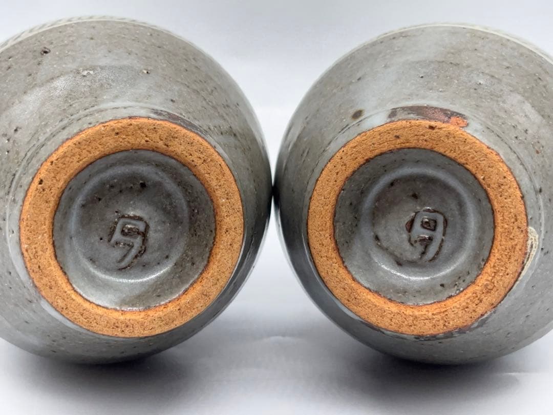 人間国宝 島岡達三作 酒器 徳利 ぐい吞み 共箱 -445-