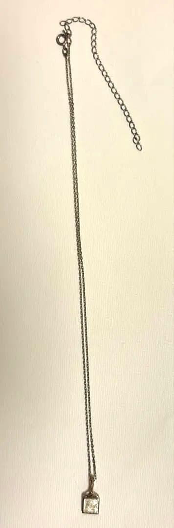 アガット　シルバーネックレス　k10