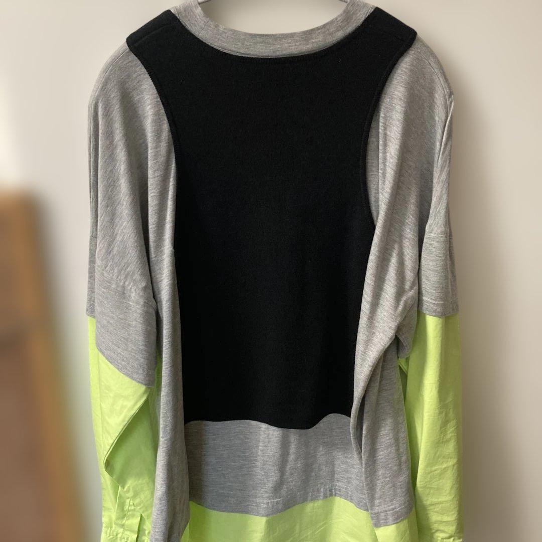 エンフォルド　ドレープ天竺 フェイクレイヤードプルオーバー