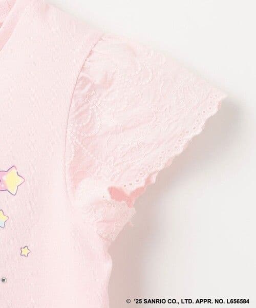 新品　エニィファム　リトルツインスターズ キキ　ララ 袖レースTシャツ　半袖