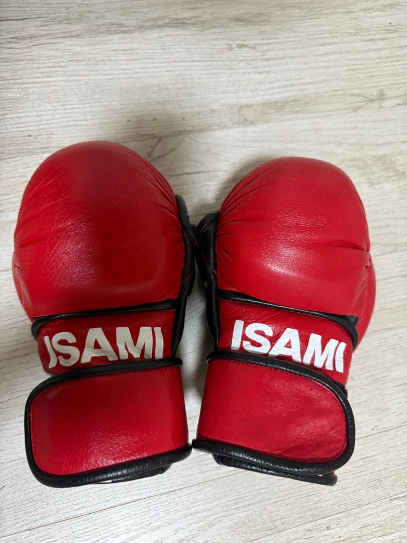 ISAMI パウンドグローブ赤 フリーサイズ