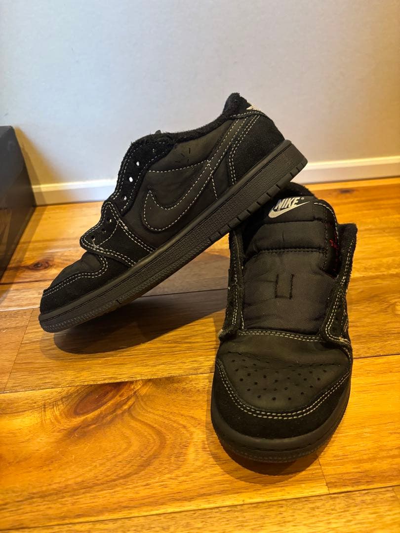 NIKEエアジョーダン1トラヴィススコットファントムブラック21cm