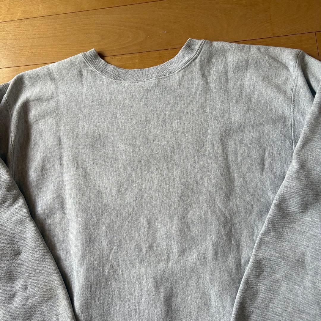 90s USA製 チャンピオン リバースウィーブ クルーネック 霜降りグレー L