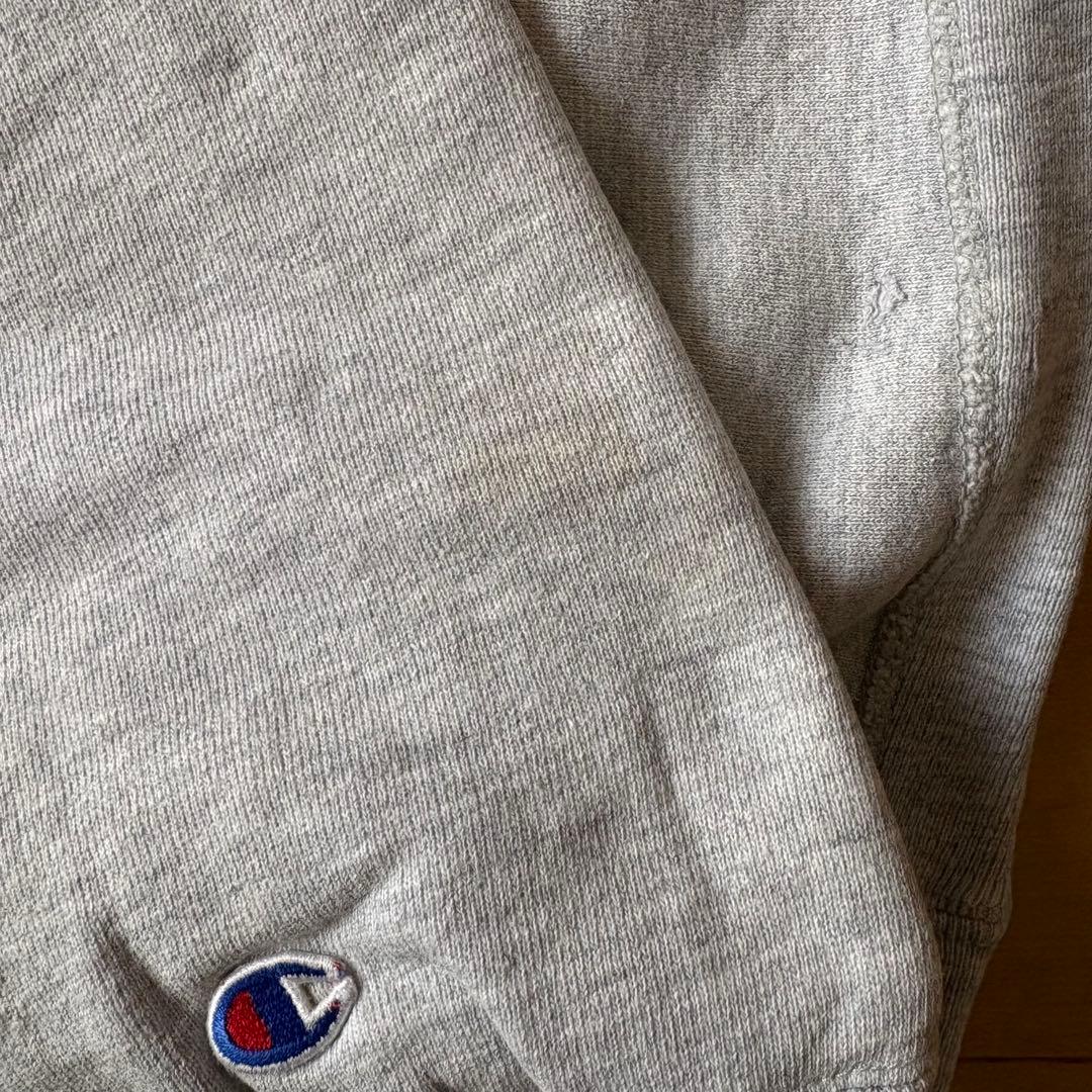 90s USA製 チャンピオン リバースウィーブ クルーネック 霜降りグレー L