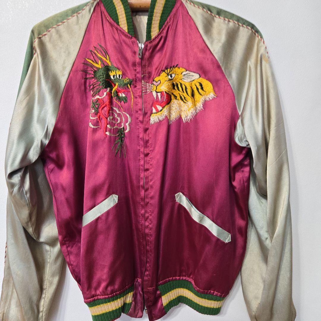 リバーシブル刺繍スカジャン レディース