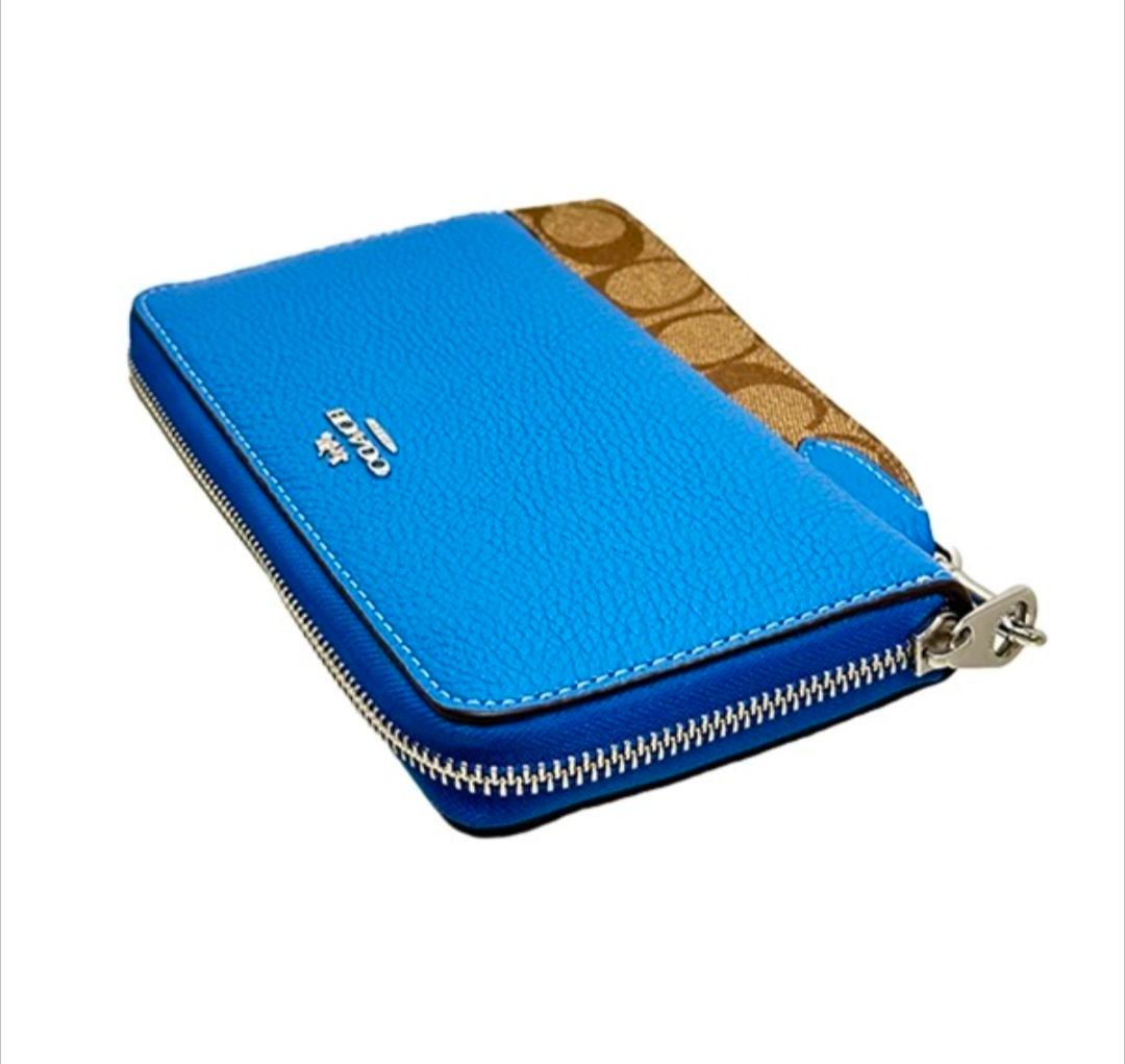COACH/アウトレット 長財布(ブルー)