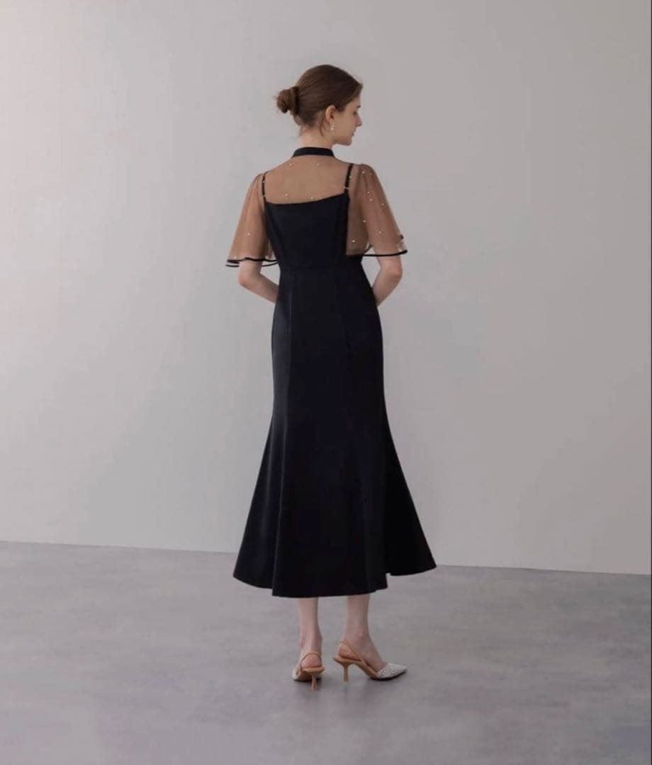 【LEJA】パールパイピングボレロ2WAYマーメイドワンピースドレス Mサイズ