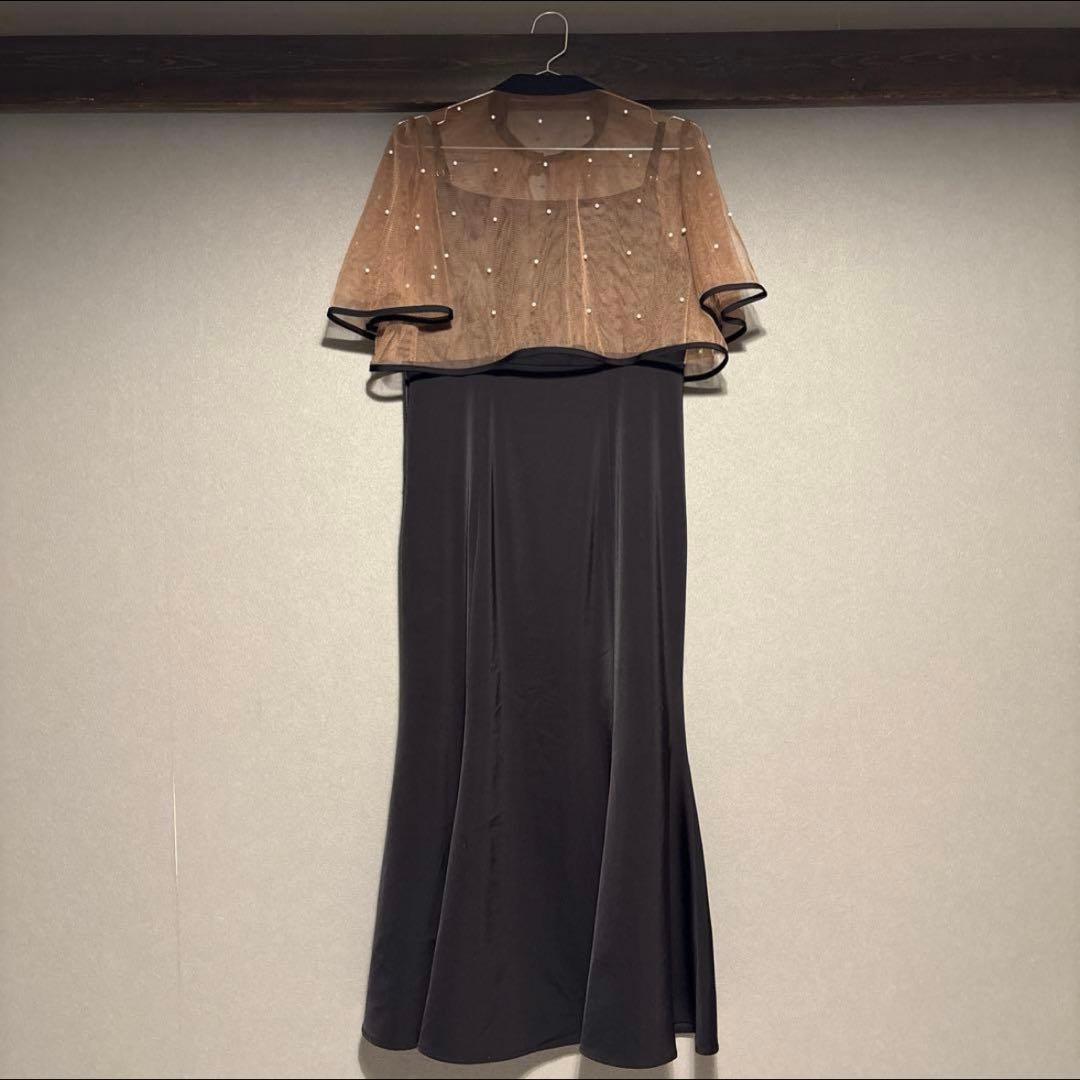 【LEJA】パールパイピングボレロ2WAYマーメイドワンピースドレス Mサイズ