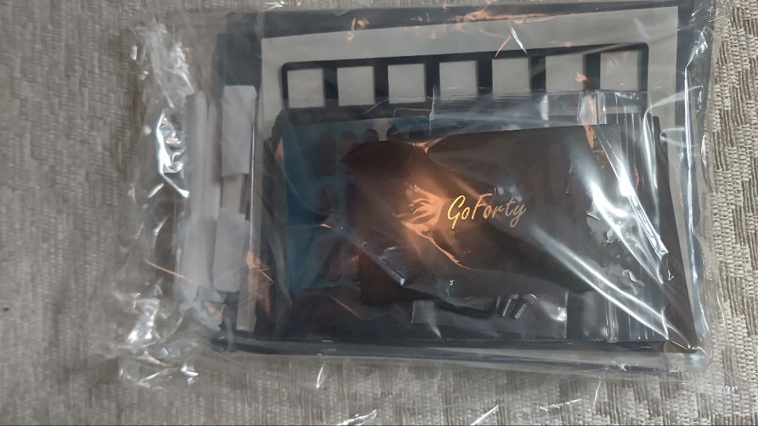 GoFortySplit（Alu黒 ）＋パームレストカバー