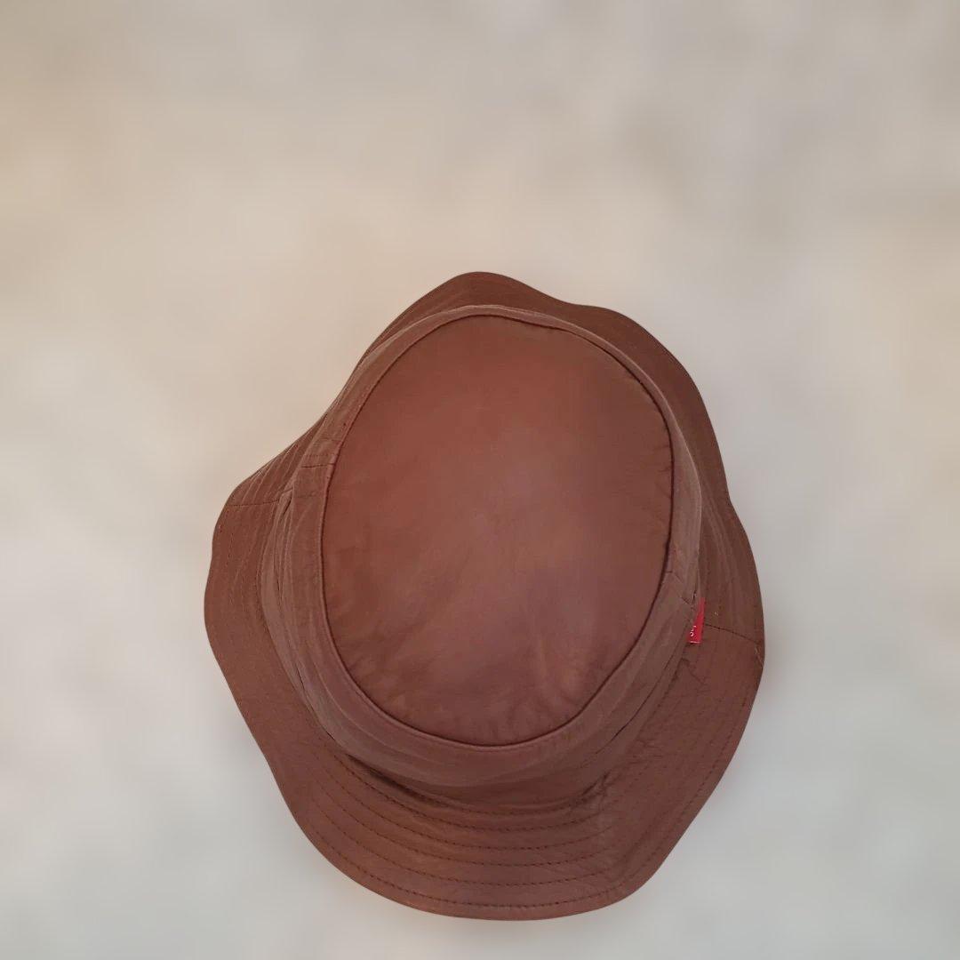 ⭐極美品ラージサイズ⭐Supreme ブラウンレザーバケットハット