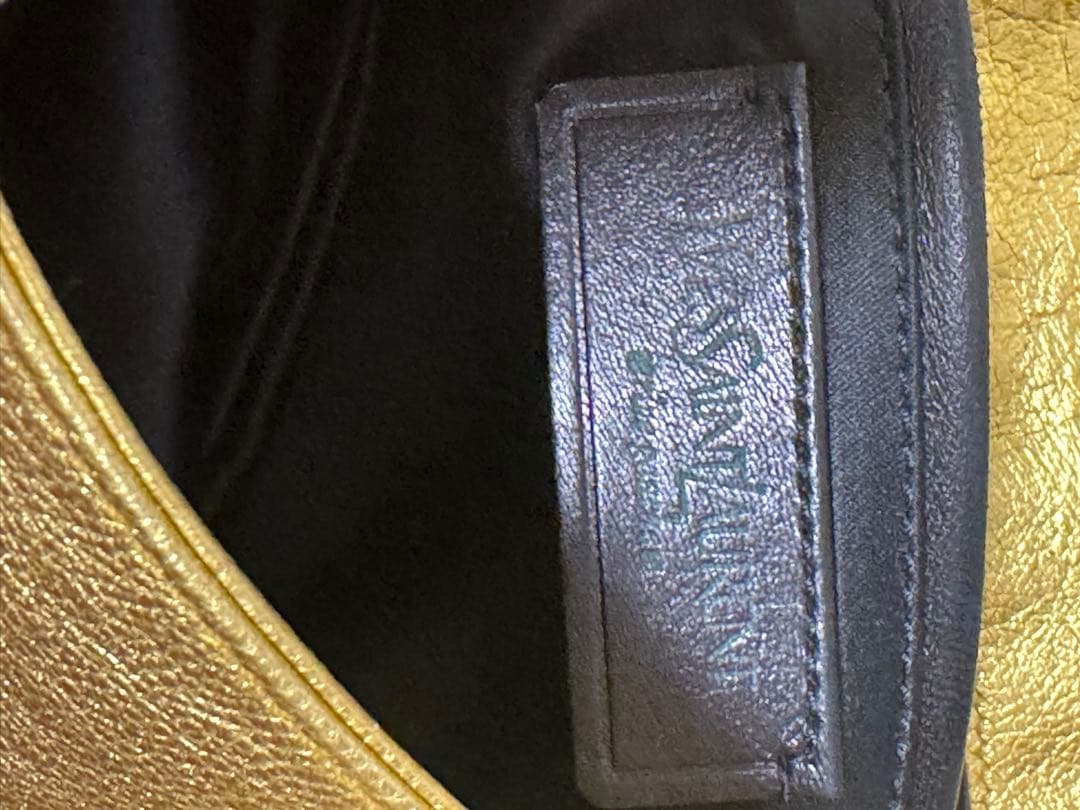 美品✨イヴ・サンローランゴールドパーティーバッグ値下げしました❣️